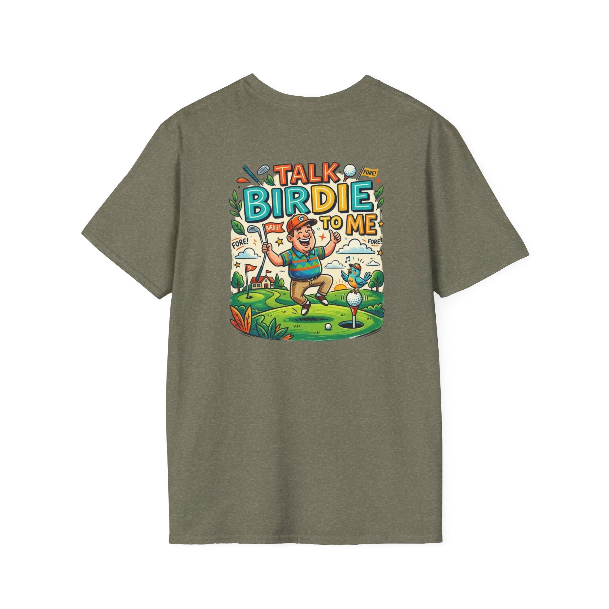 Golf Tee Shirt - "Talk Birdie To Me"