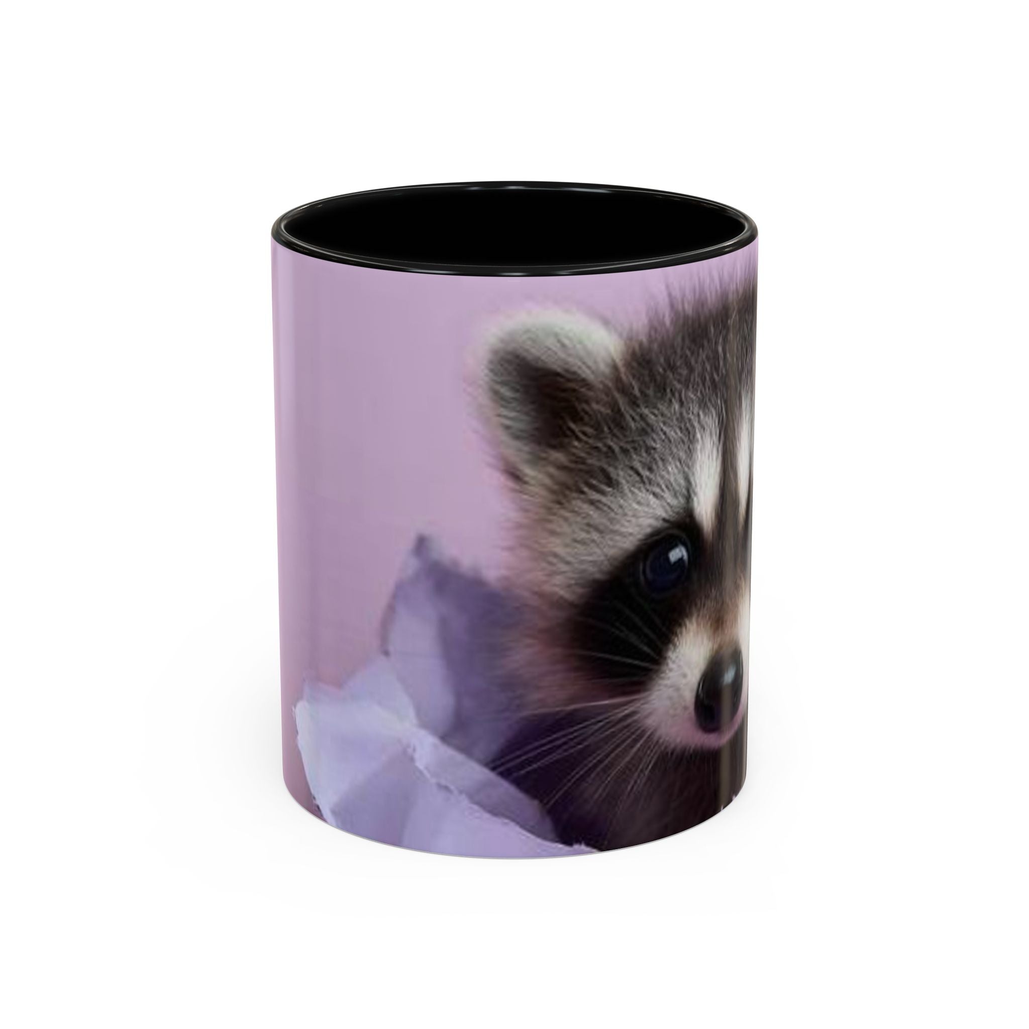Raccoon Accent Coffee Mug – (Purple)